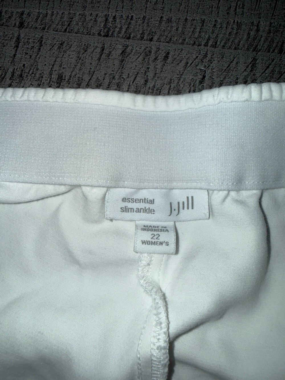 J. Jill Essentials Women’s Cream Tailored Chinos Cotton Blend Pull On Size 22 - Picture 5 of 12